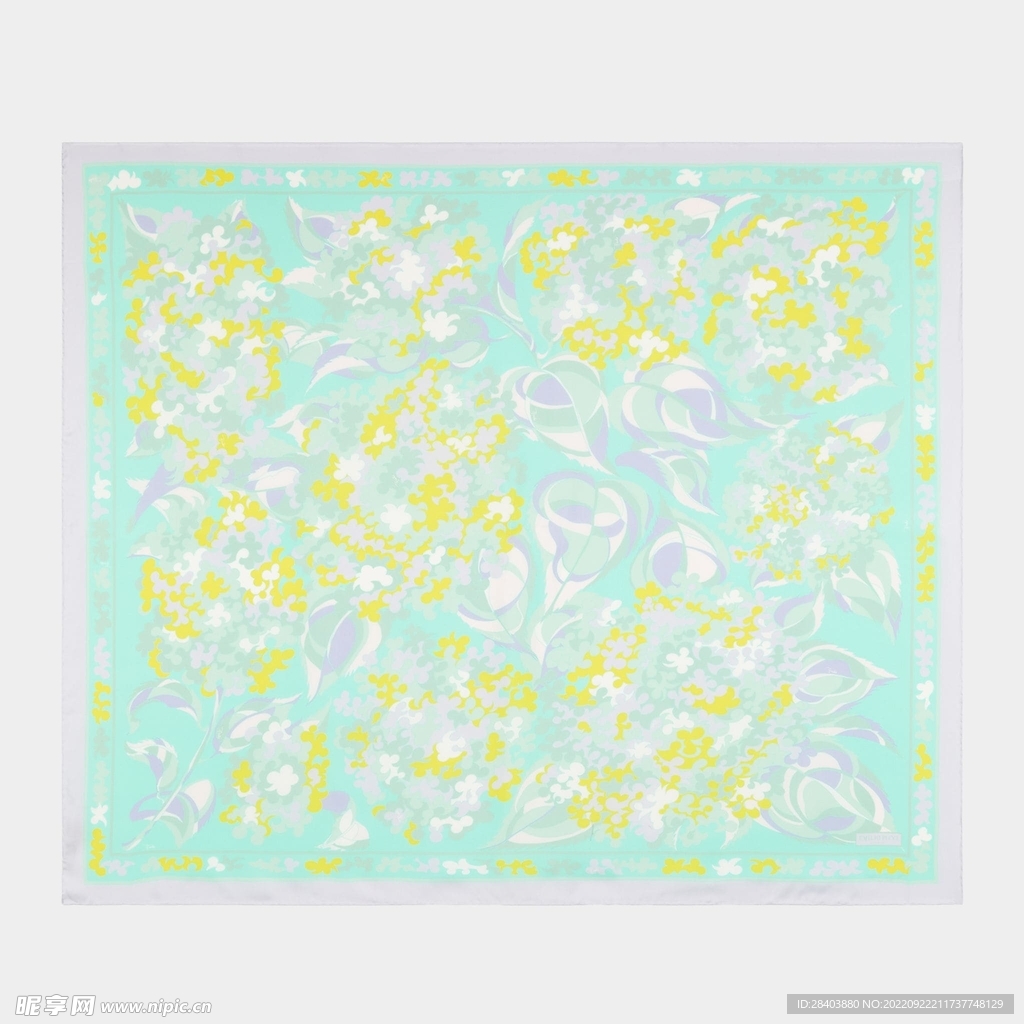 大牌  方巾  数码印花  