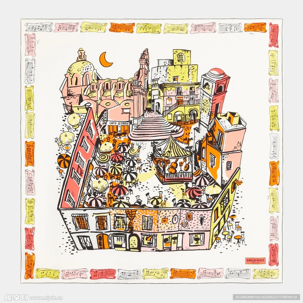 大牌  方巾  数码印花  