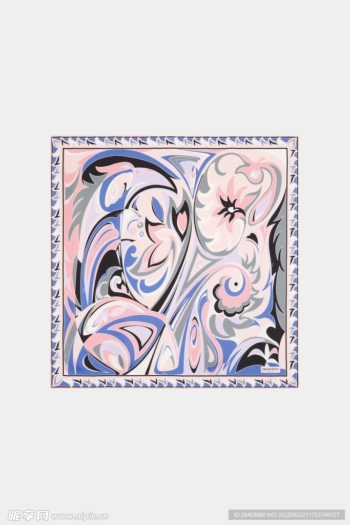 大牌  方巾  数码印花  