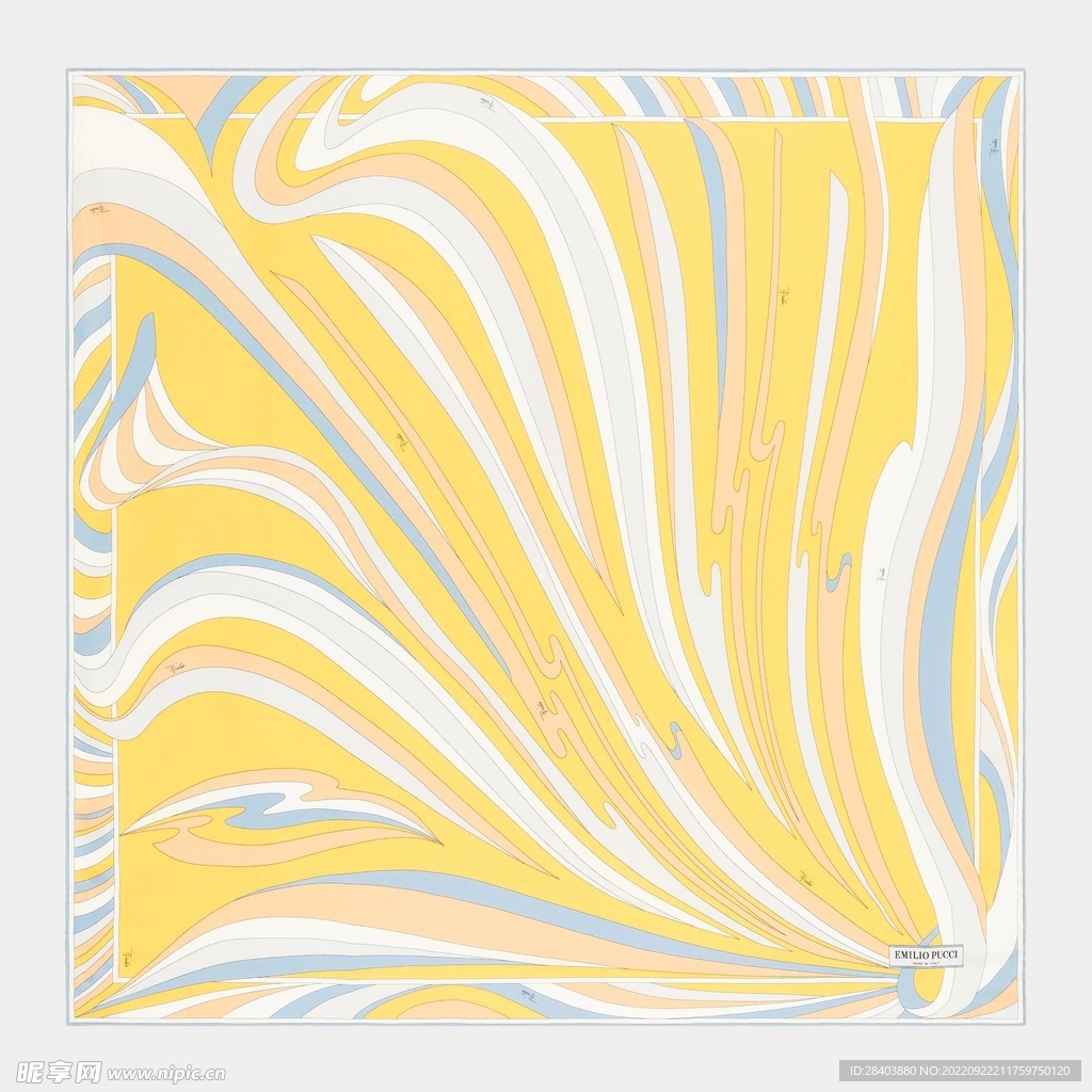 大牌  方巾  数码印花  