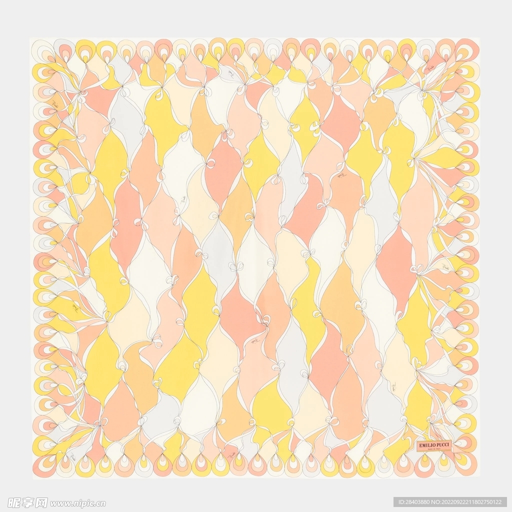 大牌  方巾  数码印花