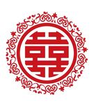 圆形喜字