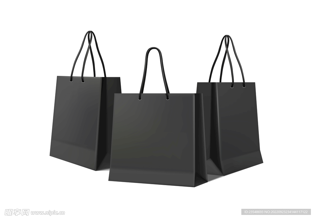 黑色矢量袋子