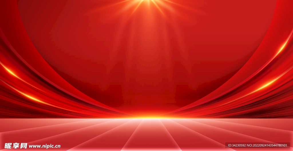 红色背景