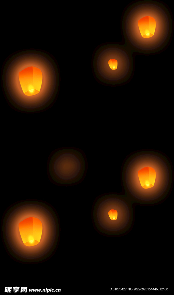 孔明灯 万家灯火