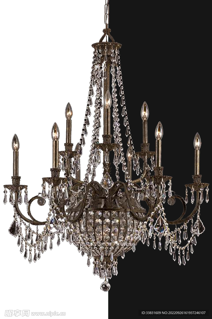 水晶吊灯素材