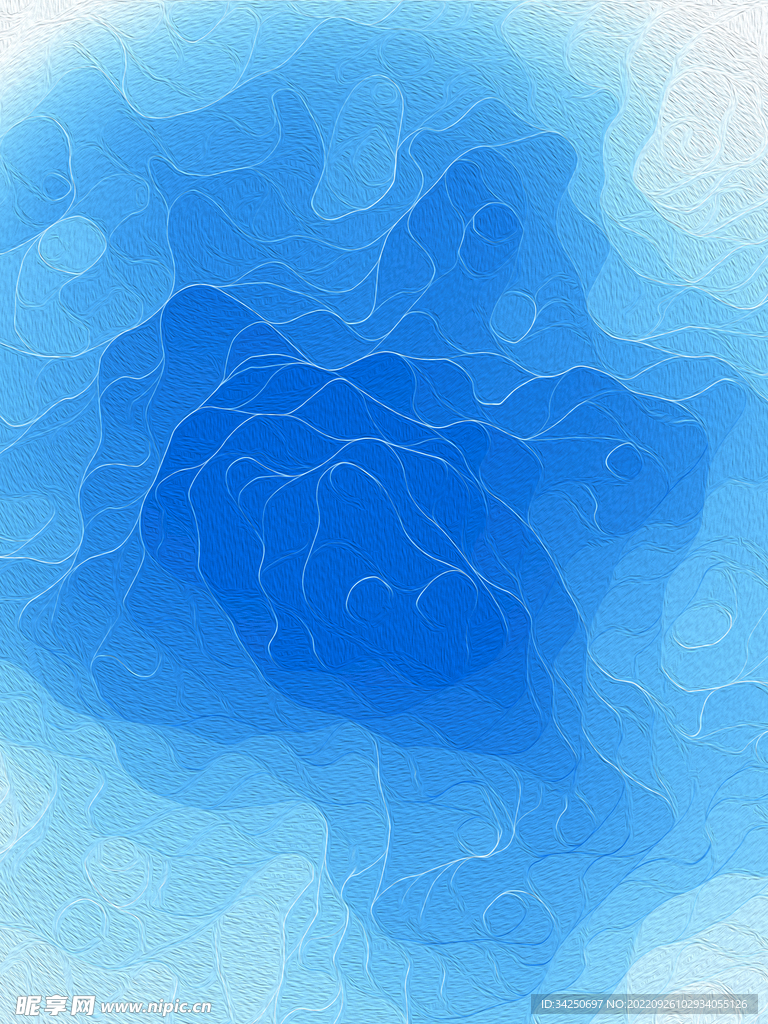 蓝色立体海报背景