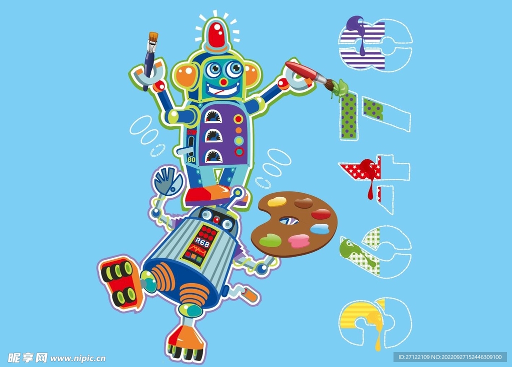 卡通机器人