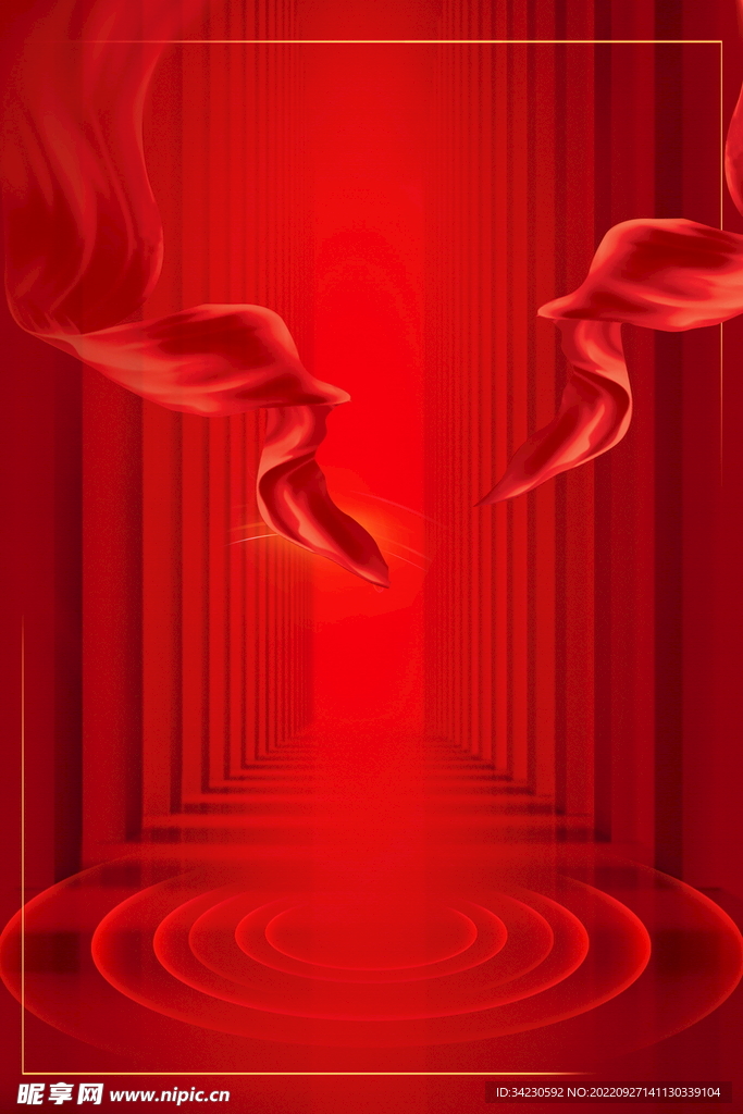 红色背景
