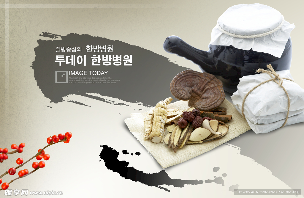 中草药  海报素材  中医文化