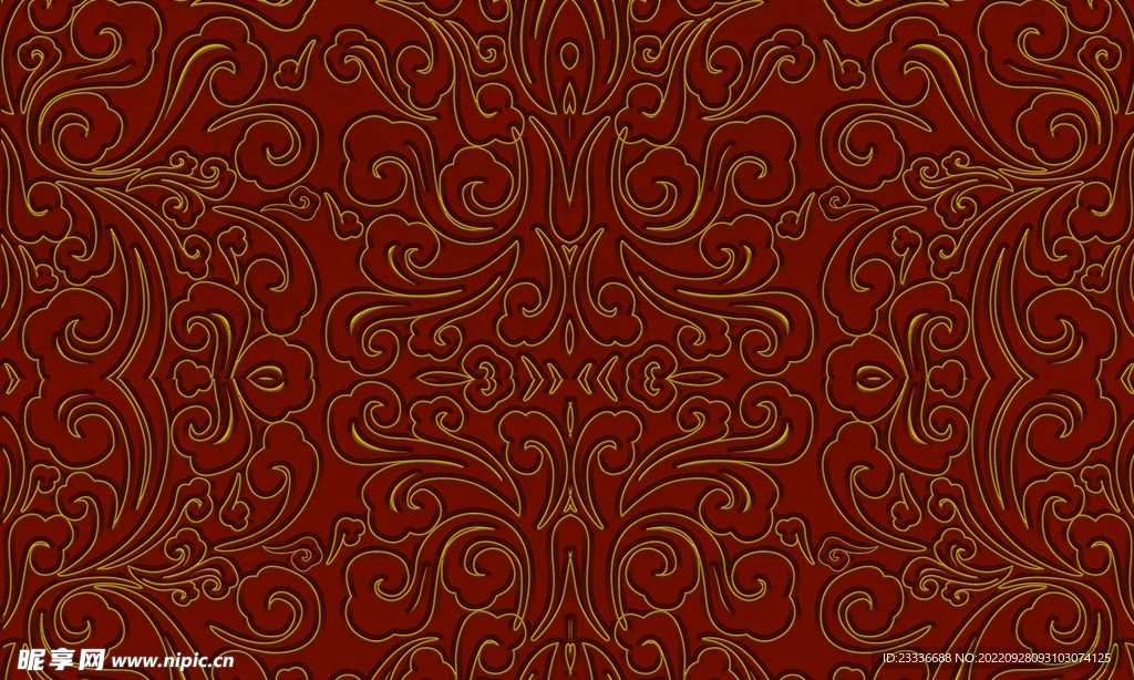 无缝拼接国风素材