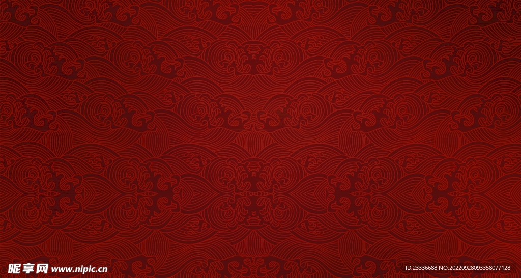 无缝拼接国风素材