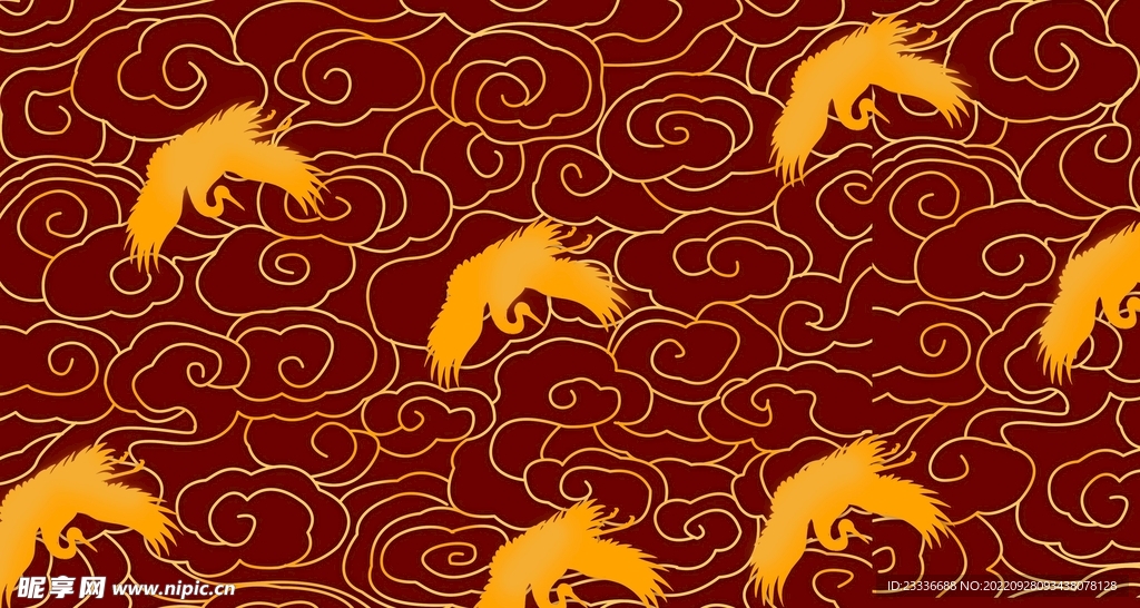 无缝拼接国风素材