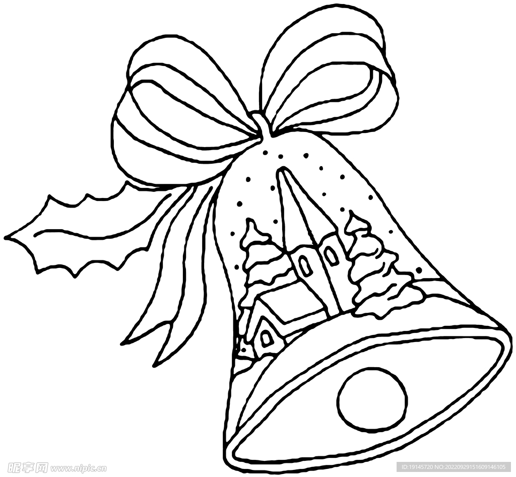 圣诞铃铛矢量图