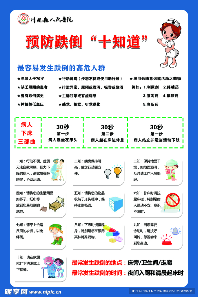 预防跌倒十知道