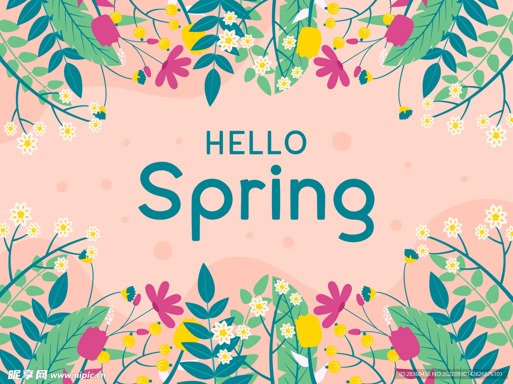 手绘植物花卉插画图片