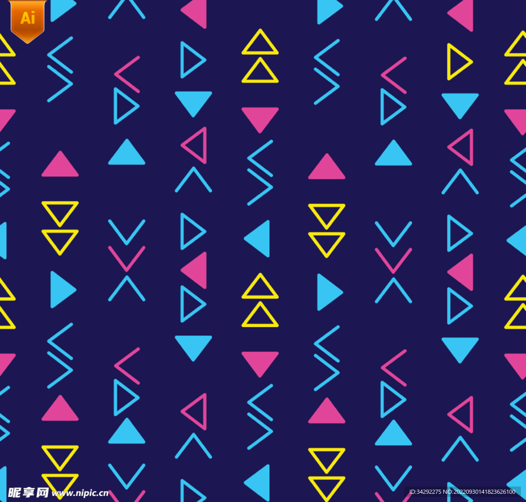 卡通抽象几何纹理