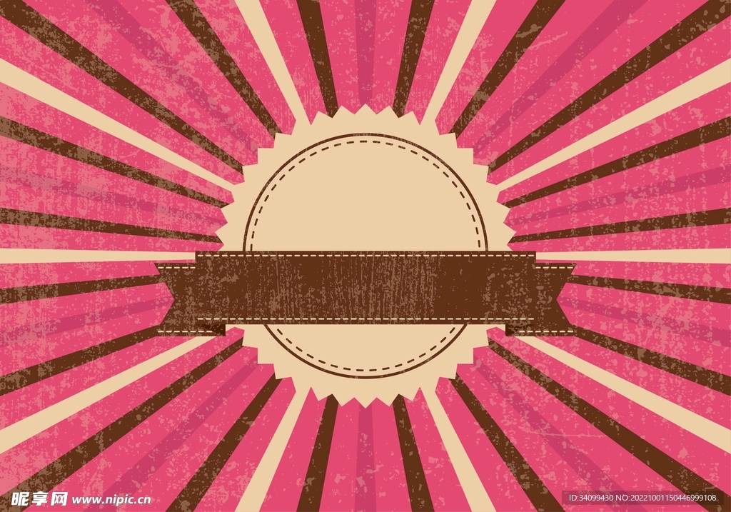 复古背景 放射状线条