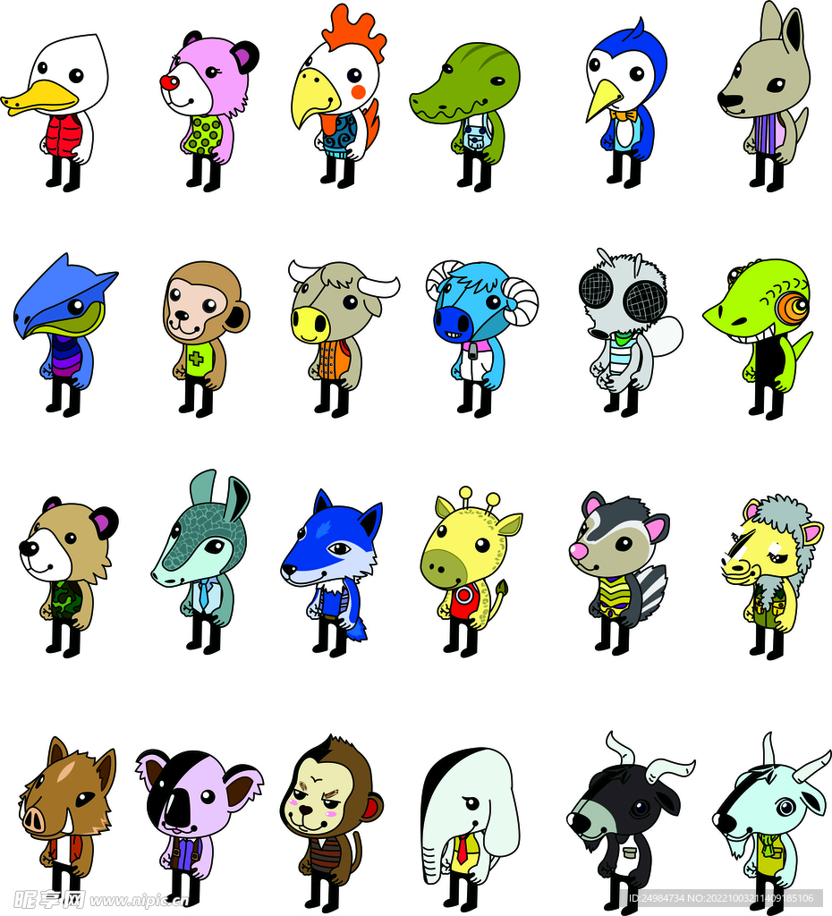 卡通动物