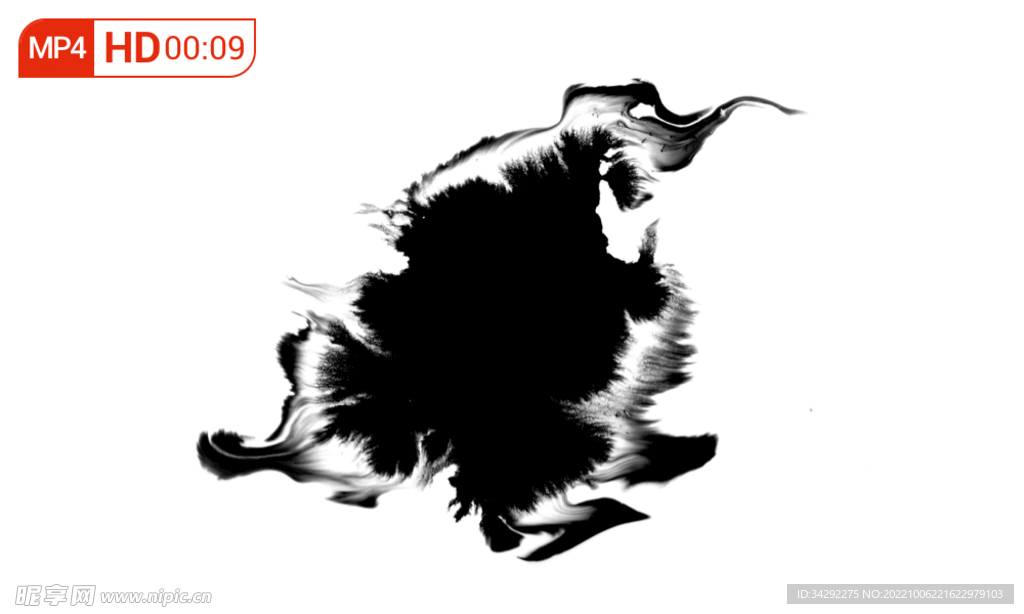 水墨晕染高清视频素材