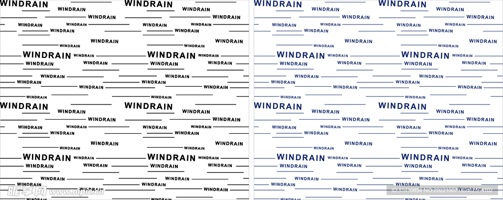 WINDRAIN公版英文印花