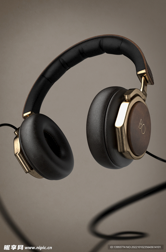 做旧复古耳机C4D模型渲染