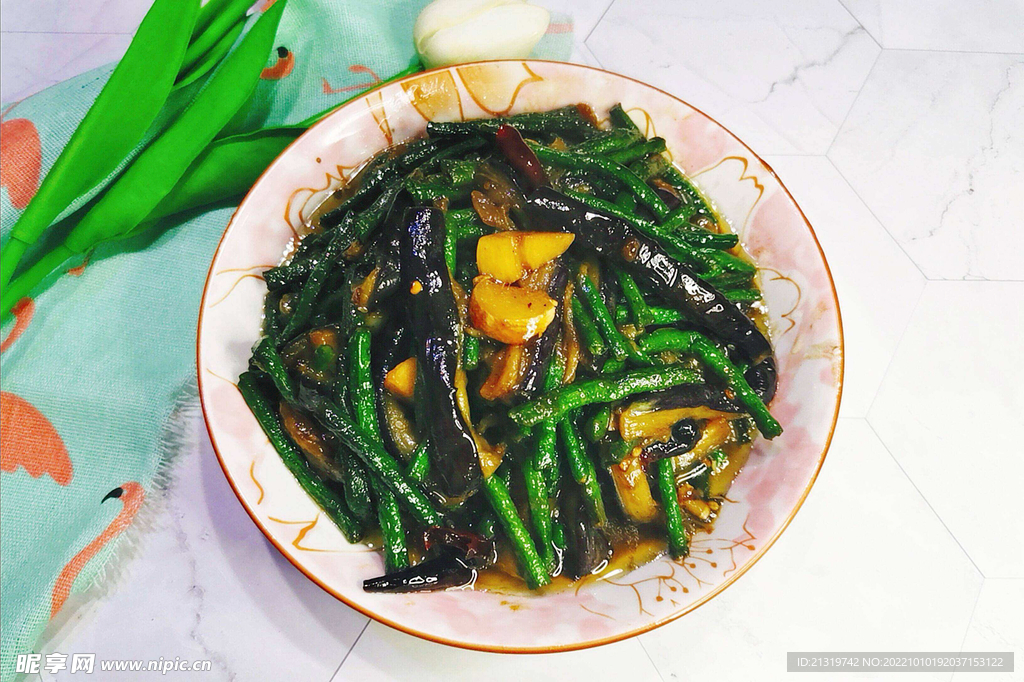 豆角茄子图片