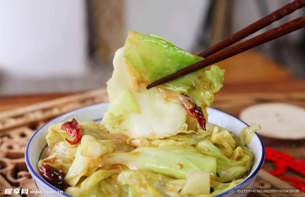 手撕包菜图片素材