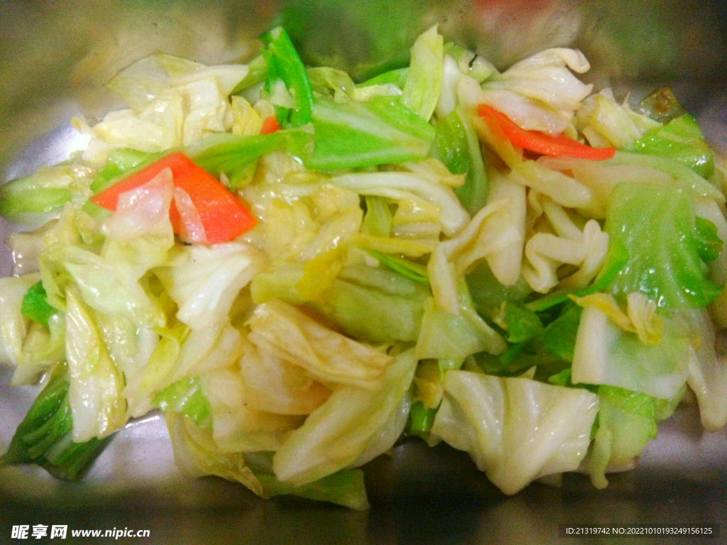 手撕包菜摄影图