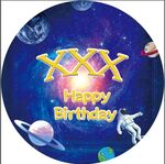 宇航员生日展板