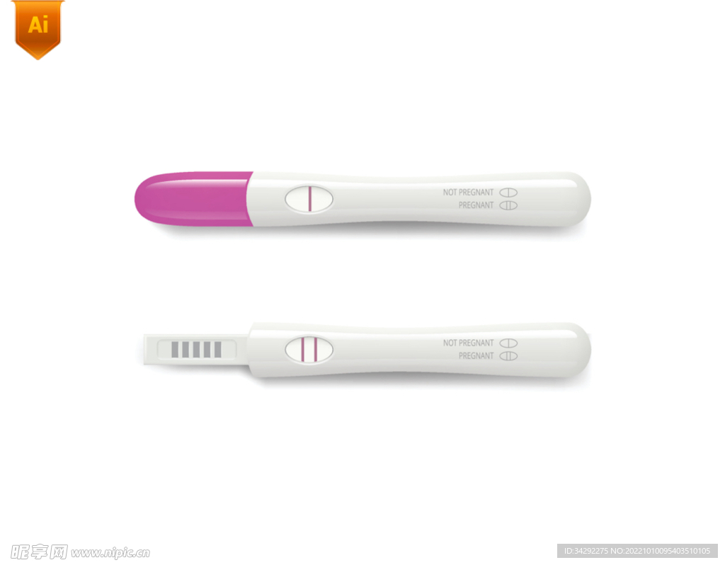 验孕棒矢量素材