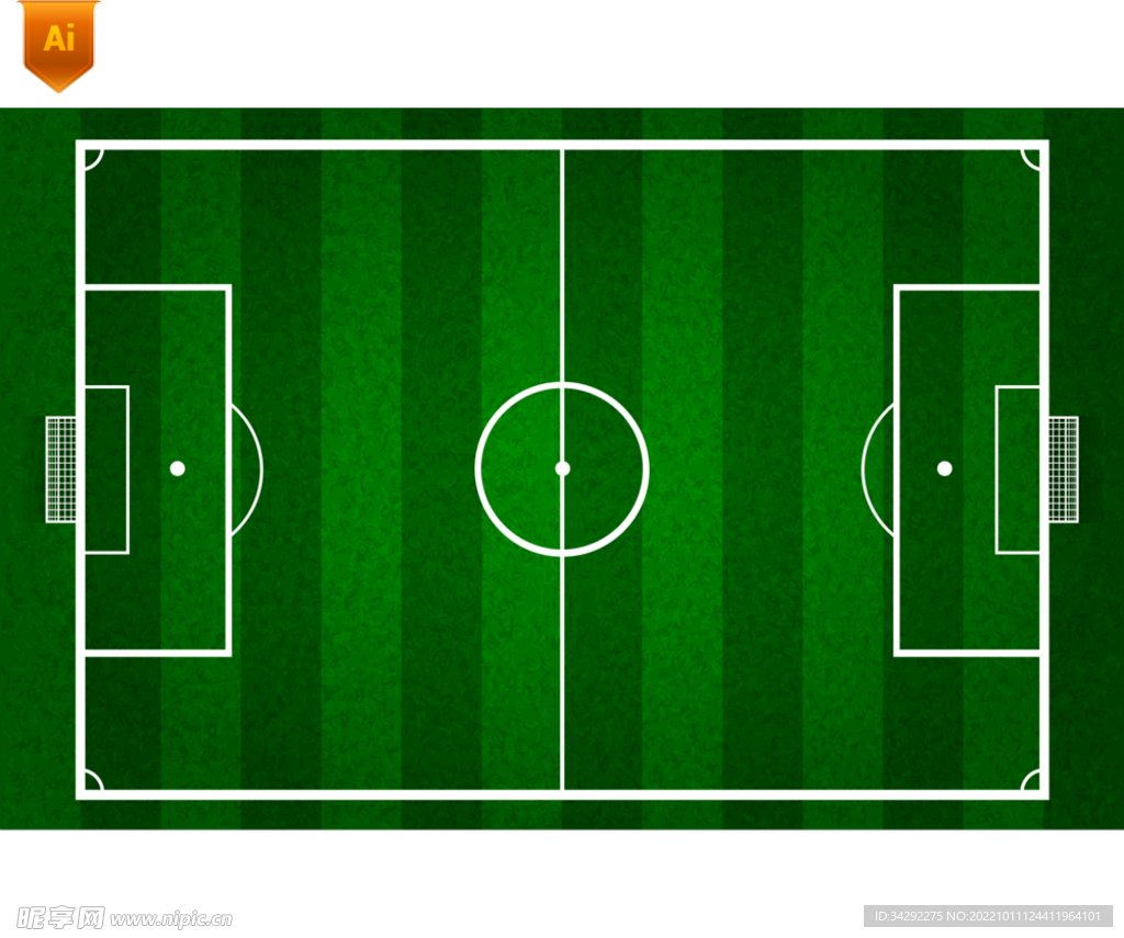 足球场矢量背景
