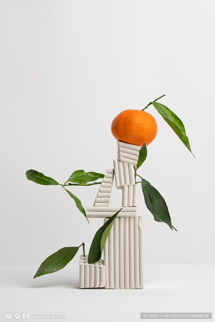 橘子摆件