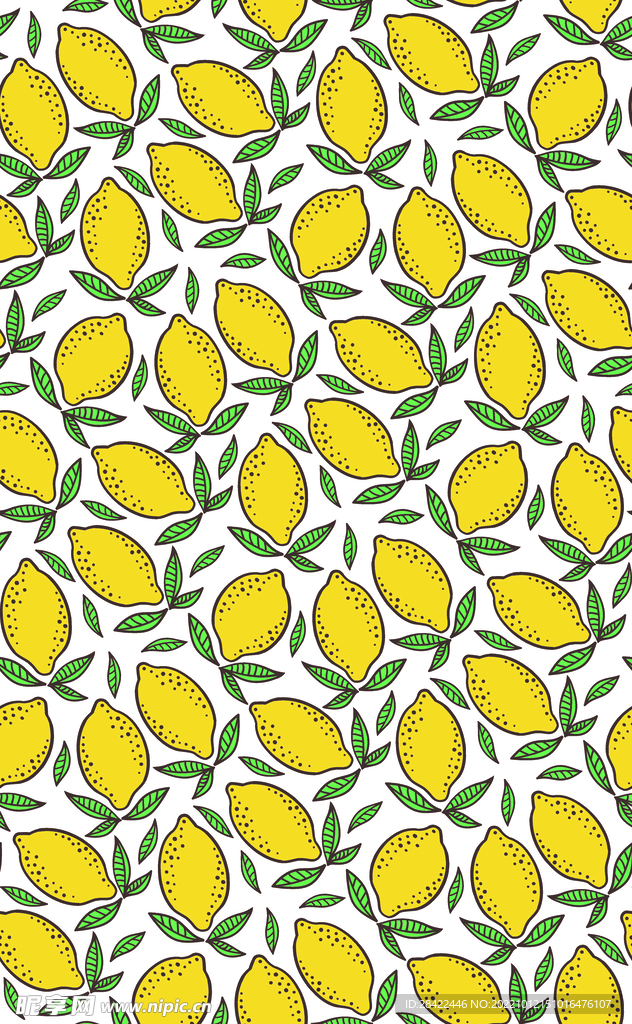 数码印花 柠檬