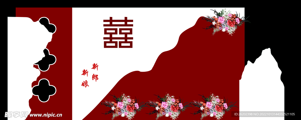 红色婚礼背景