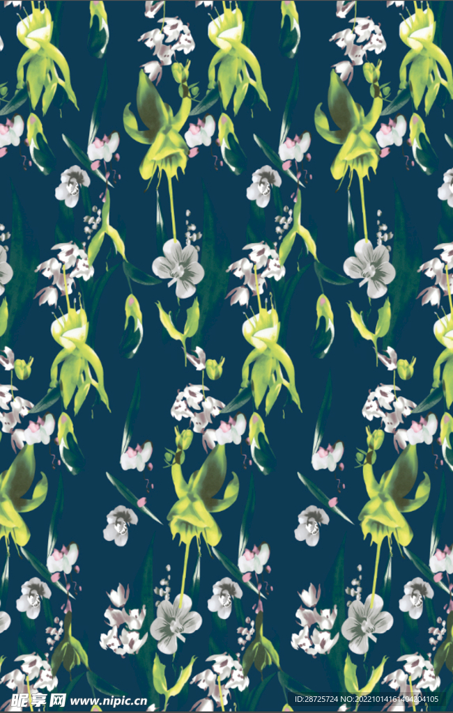 数码印花 大牌花 小碎花 爆款