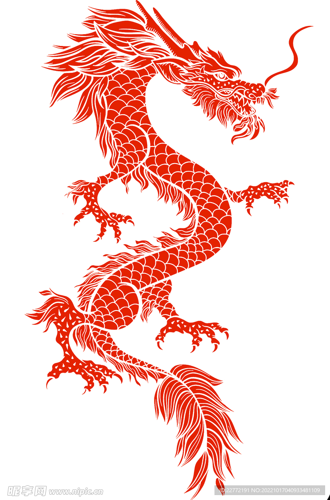 中国龙LOGO素材图