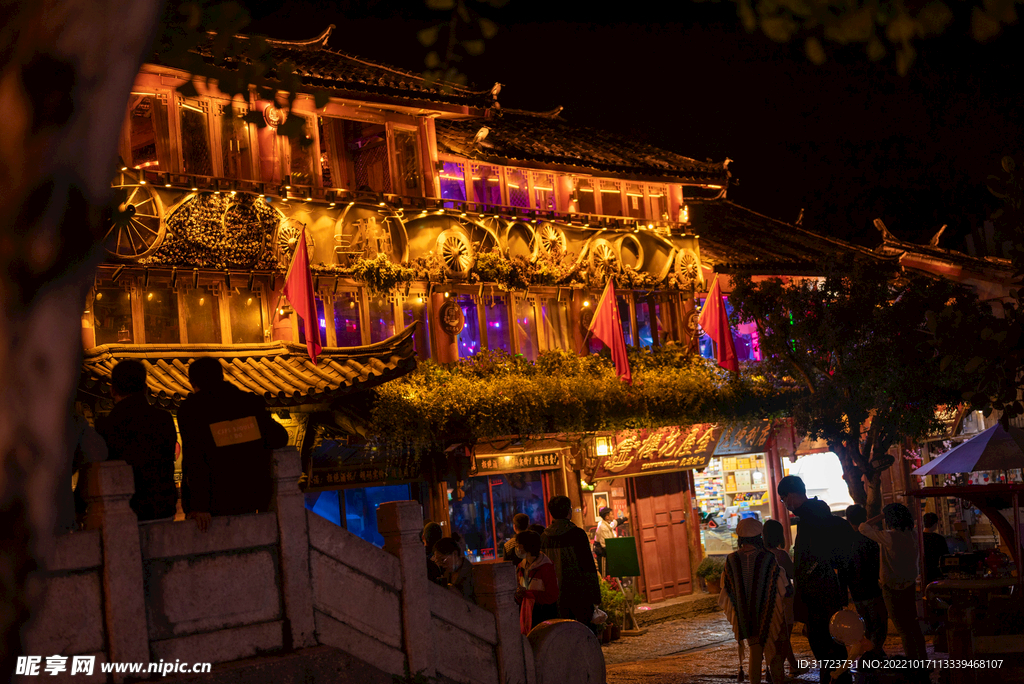 古镇 夜景