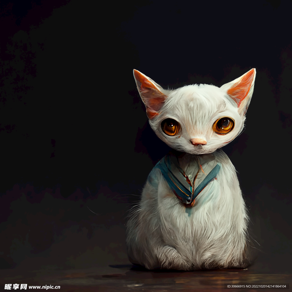AI绘画  猫