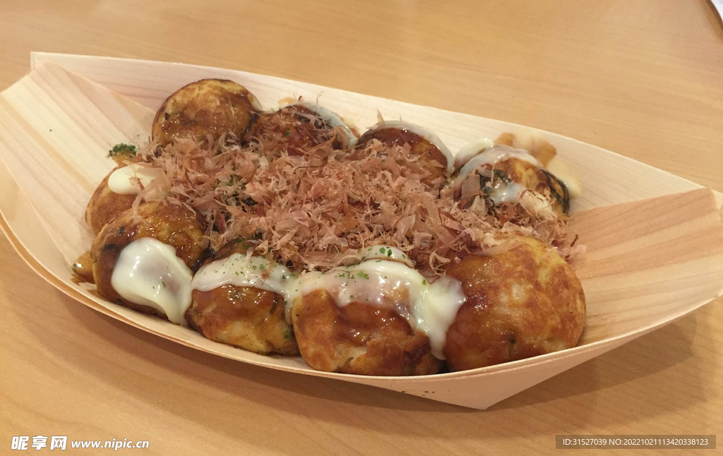 章鱼小丸子摄影图