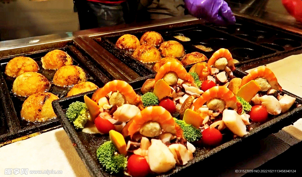 章鱼小丸子摄影素材