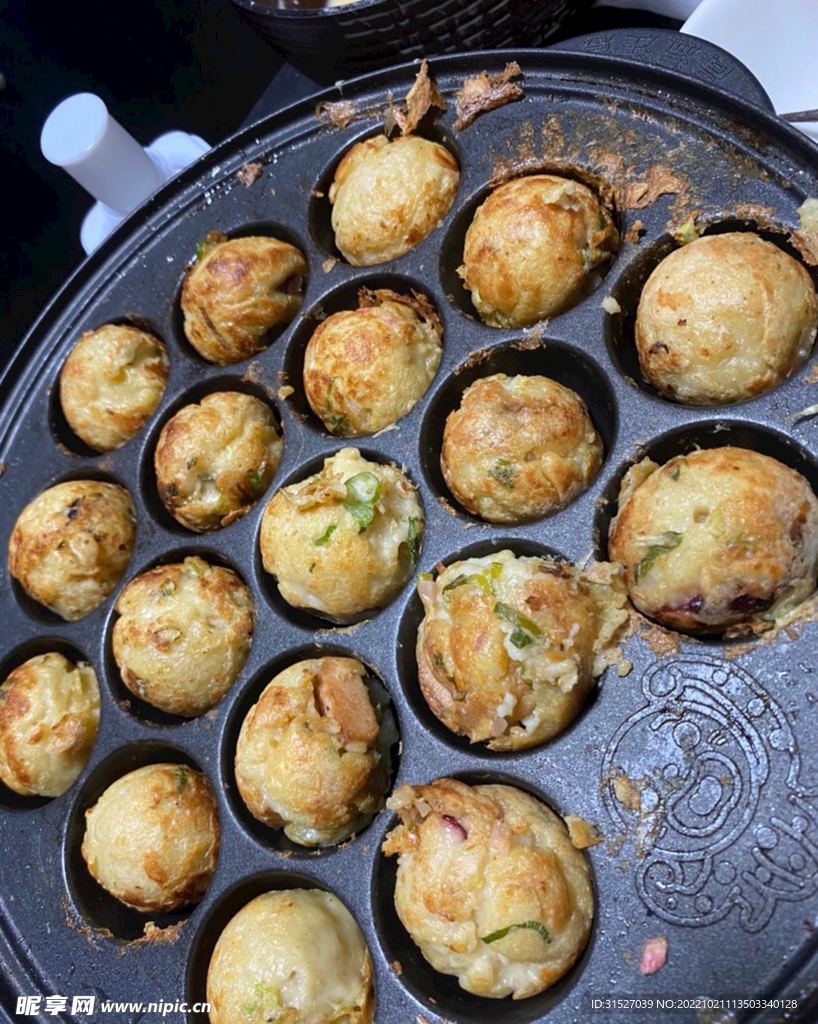 章鱼小丸子摄影图