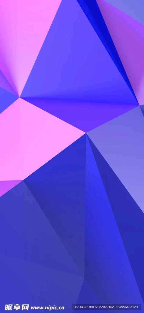 紫色深蓝几何切割背景