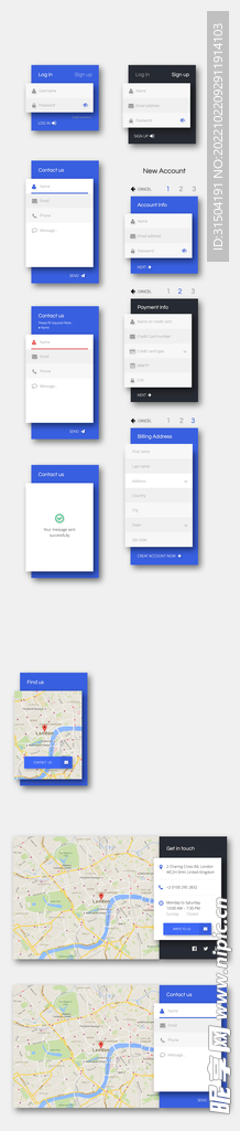 英文UI互联网网站模板