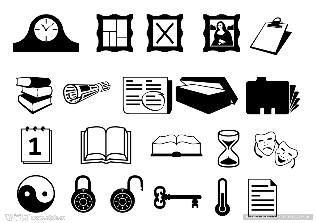 小物件矢量图标