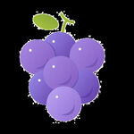 手绘卡通葡萄