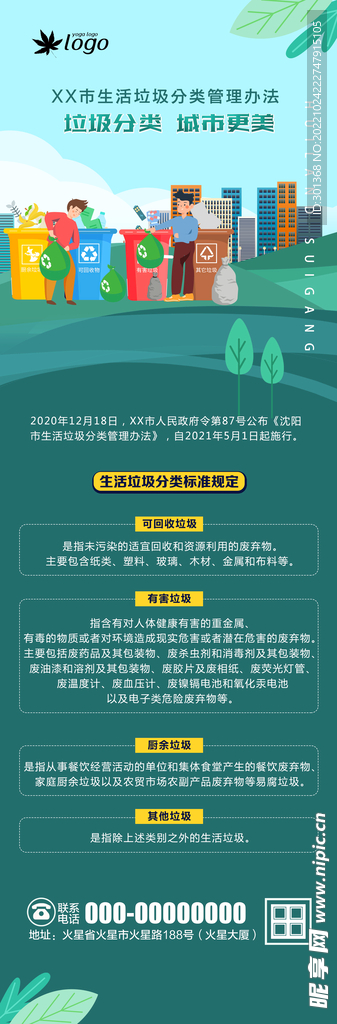 物业垃圾分类宣传图