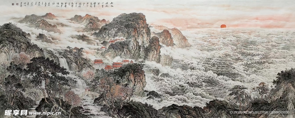 山水横拖千里外