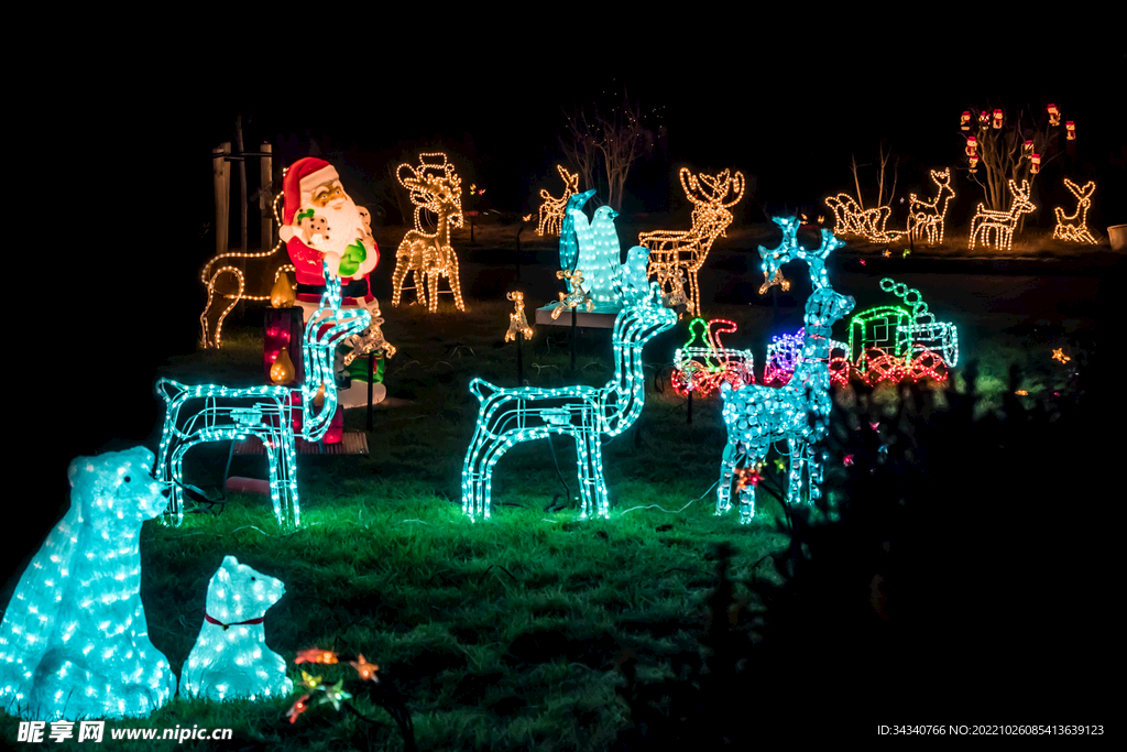 圣诞节氛围麋鹿