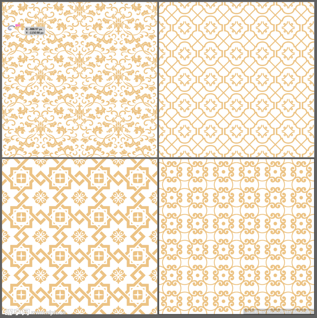 中国传统无缝衔接纹样